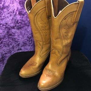 Vintage Dexter Women’s Light Brown Leather Boots